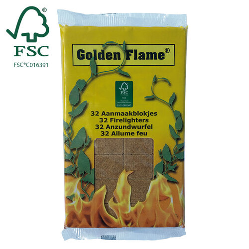 Golden Flame GoldenFlame - Aanmaakblokjes Bruin