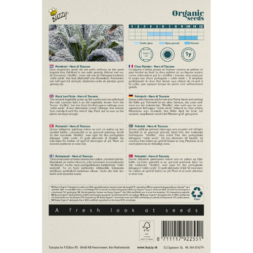 Buzzy Organic Buzzy Organic Palmkool Nero di Toscana (BIO)