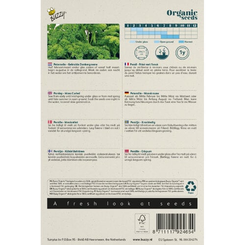 Buzzy Organic Buzzy Organic Peterselie Gekrulde Donkergroene (BIO)