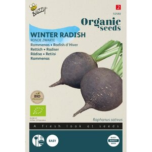 Buzzy Organic Rammenas Ronde Zwarte (BIO) Buzzy Organic Rammenas Ronde Zwarte (BIO)