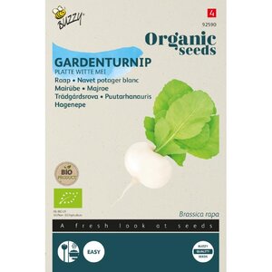 Buzzy Organic Raap Platte Witte Mei (BIO)