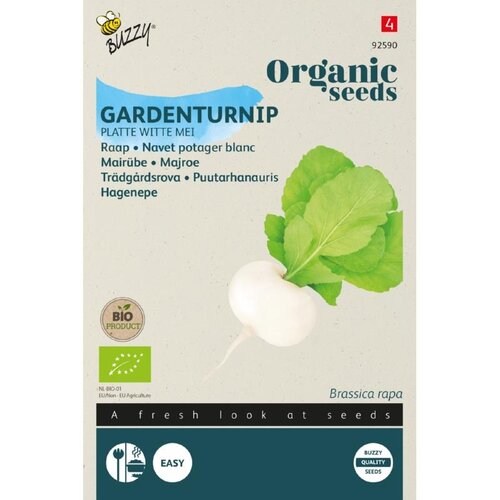 Buzzy Organic Organic Raap Platte Witte Mei (BIO)