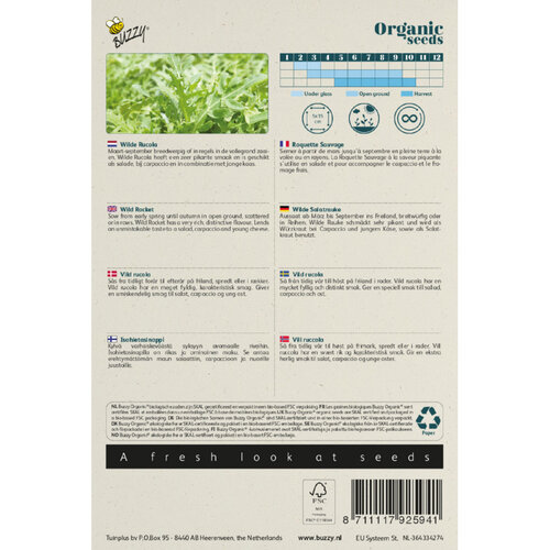 Buzzy Organic Buzzy Organic Wilde Rucola (BIO)