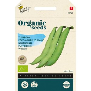 Buzzy Organic Tuinbonen Witkiem 50gr. (BIO)