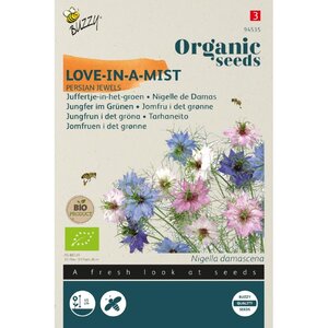 Buzzy Organic Organic Nigella, Juffertje-in-het groen Persian Jewel (BIO)