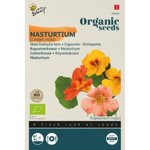 Buzzy Organic Tropaeolum Oost-Indische Kers enkelbl. (BIO)