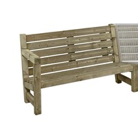 Loungebank tweezits, bestemd voor hoekelement