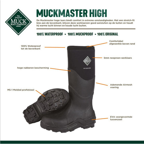 Muckboot Muckboot - Muckmaster Zwart - Unisex
