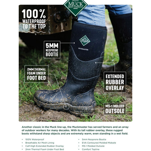 Muckboot Muckboot - Muckmaster Zwart - Unisex