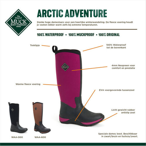 Muckboot Muckboot - Arctic Adventure Zwart - Dames