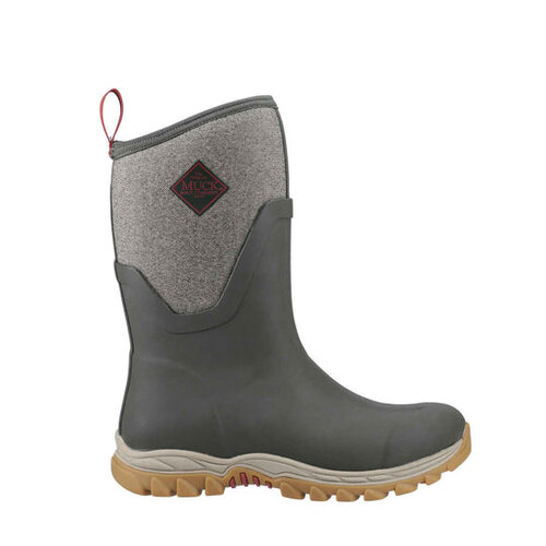 Muckboot Muckboot - Arctic Sport II Mid Olijf/Tweed - Dames