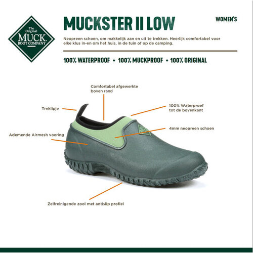Muckboot Muckboot - Muckster II Low Groen - Dames