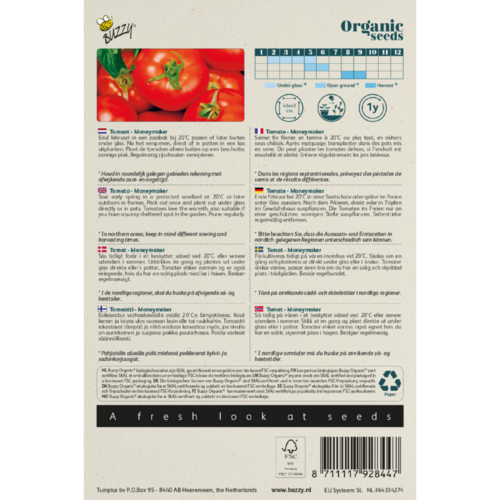 Buzzy Organic Tomaat Moneymaker - Organic Buzzy BIO Buzzy Organic Tomaat Moneymaker - Organic Buzzy BIO