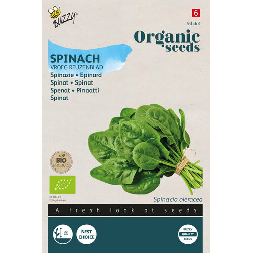 Buzzy Organic Organic Spinazie Vroeg Reuzenblad (BIO)