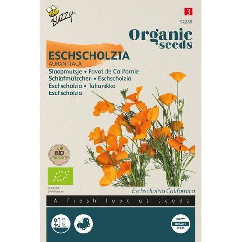 Buzzy Organic Slaapmutsje - Eschscholzia Californica