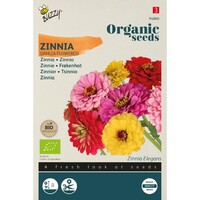 Zinnia Elegans - Dubbele Dahliabloemige Mix