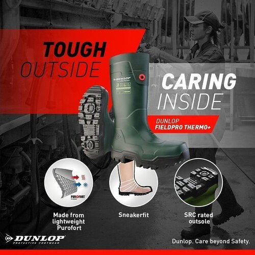 Dunlop Dunlop - Fieldpro Thermo+ S5 - Groen of Oranje Dunlop Dunlop - Fieldpro Thermo+ S5 - Groen of Oranje