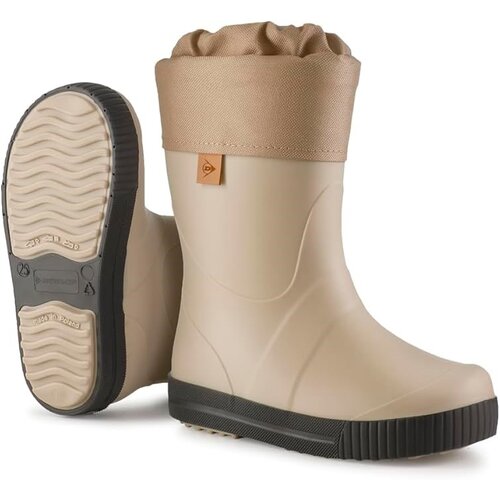 Dunlop Dunlop - Puddle Jumper met bontvoering - Zwart/Bruin/Beige