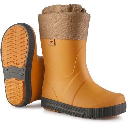 Dunlop Dunlop - Puddle Jumper met bontvoering - Zwart/Bruin/Beige