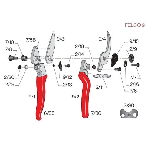 Felco Felco 9/3 - Bovenmes