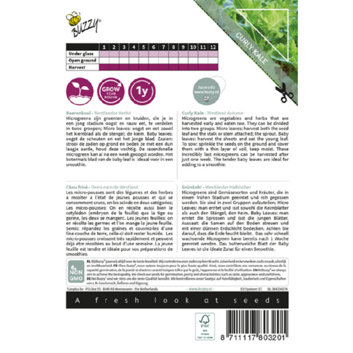 Buzzy Organic Boerenkool - Microgreens