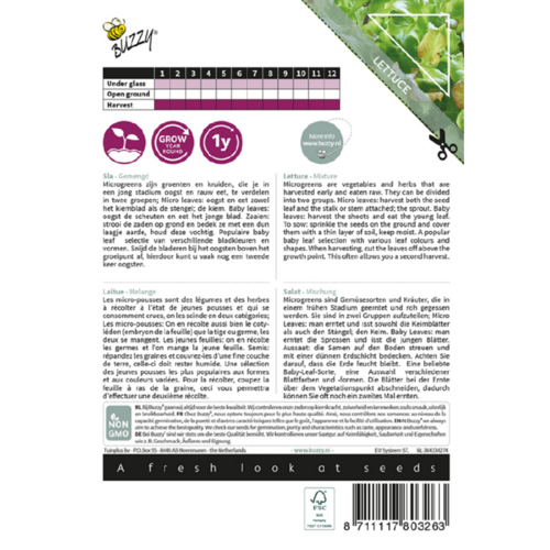 Buzzy Organic Sla Gemengd - Microgreens