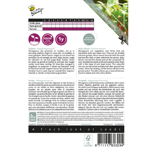 Buzzy Organic Snijbiet Gemengd - Microgreens