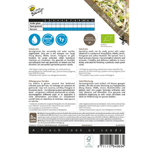 Buzzy Organic Salade Mengsel - Organic Sprouting