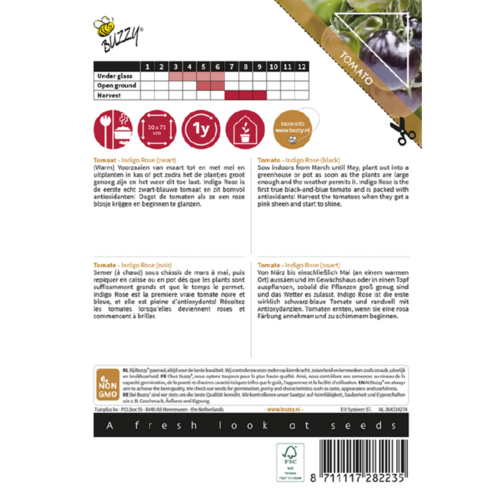 Buzzy Organic Indigo Rose Zwart - Tomaat - Pomodori