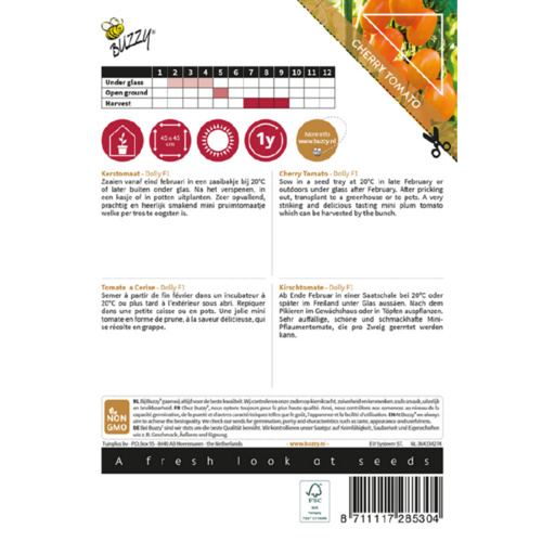 Buzzy Organic Dolly F1 - Tomaat - Pomodori