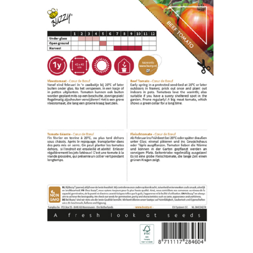 Buzzy Organic Cuor di Bue - Tomaat - Pomodori