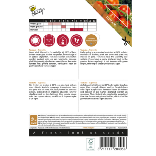 Buzzy Organic Tigerella - Tomaat - Pomodori