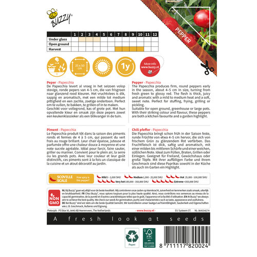 Buzzy Organic Pappecchia - Peper - Culinary Peppers
