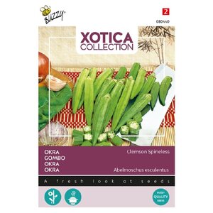 Buzzy Organic Okra Clemson Spineless - Xotica
