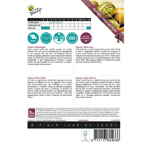 Buzzy Organic Pepino of Meloenpeer - Xotica - Exotische Groenten