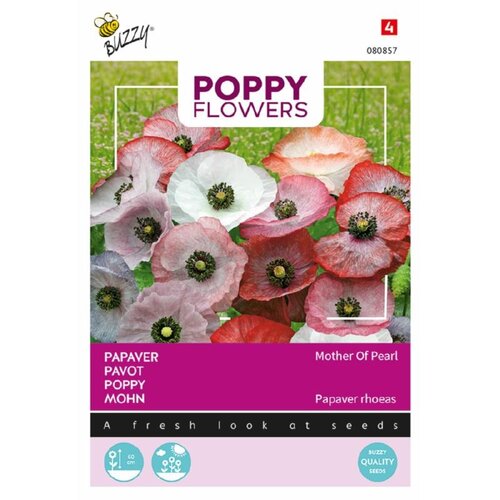 Buzzy Organic Mother of Pearl - Poppy Flowers