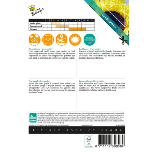 Buzzy Organic Moonwalker - Sunny Flowers - Zonnebloemen