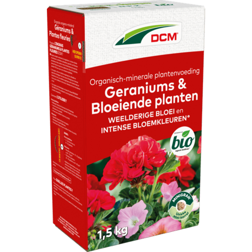 DCM Geraniums & Bloeiende Planten - Meststof DCM Geraniums & Bloeiende Planten - Meststof