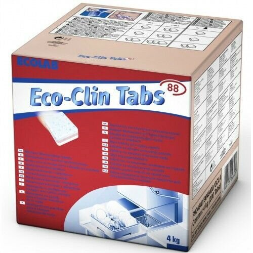 Ecolab Eco-Clin Vaatwas Tabs 88 - 200 Stuks | Krachtige 3-in-1 Vaatwastabletten Ecolab Eco-Clin Vaatwas Tabs 88 - 200 Stuks | Krachtige 3-in-1 Vaatwastabletten