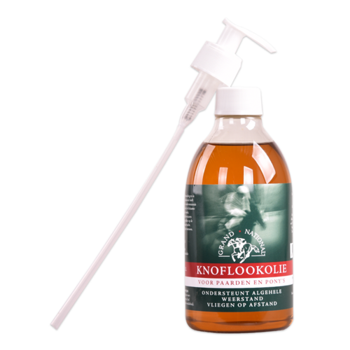 Grand National Grand National Knoflookolie 500 ml | Weerstand & Vacht voor Paarden Grand National Grand National Knoflookolie 500 ml | Weerstand & Vacht voor Paarden
