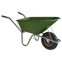 Tuinkruiwagen Softwiel 100L. - Grasgroen