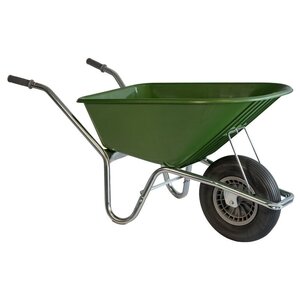 Hummer Tuinkruiwagen Softwiel 100L. - Grasgroen Hummer Tuinkruiwagen Softwiel 100L. - Grasgroen