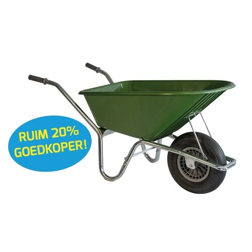 Hummer Tuinkruiwagen Softwiel 100L. - Grasgroen - Hummer Hummer Tuinkruiwagen Softwiel 100L. - Grasgroen - Hummer