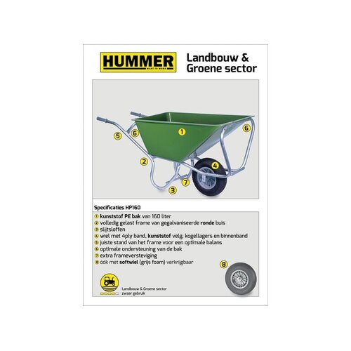 Hummer Stalkruiwagen 160L. - HUMMER Hummer Stalkruiwagen 160L. - HUMMER