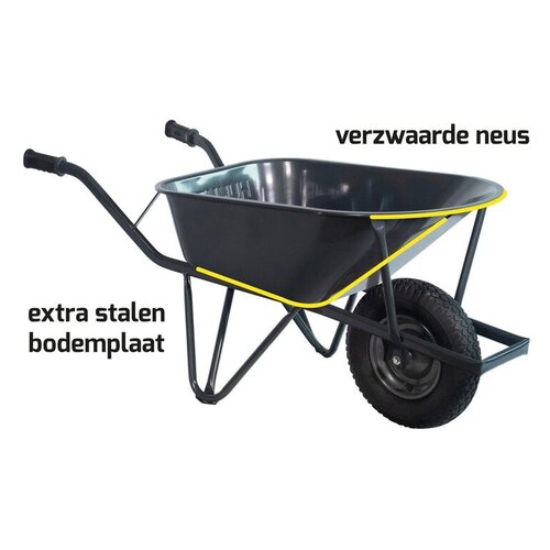 Hummer Bouwkruiwagen staal 85L. - HUMMER Hummer Bouwkruiwagen staal 85L. - HUMMER