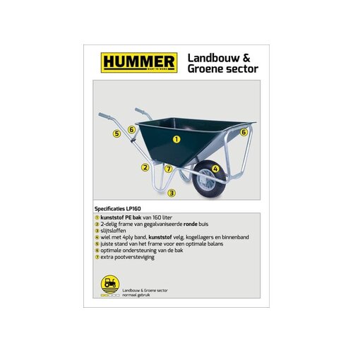 Hummer Stalkruiwagen 160L. - HUMMER
