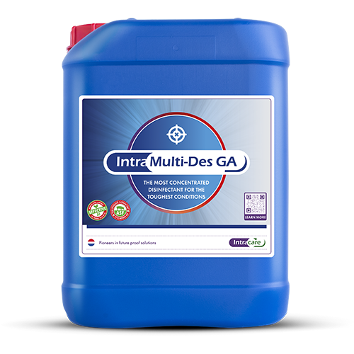 Intracare Intra Multi-Des GA 1, 5, 20 & 200 Liter | Professioneel Desinfectiemiddel Intracare Intra Multi-Des GA 1, 5, 20 & 200 Liter | Professioneel Desinfectiemiddel