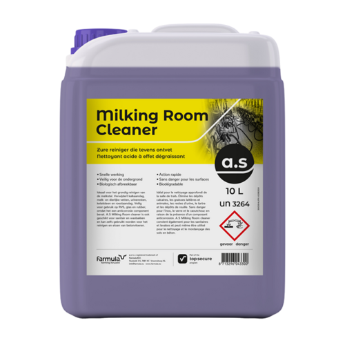 A.S A.S. Milking Room Cleaner 10L | Zure Reiniger A.S A.S. Milking Room Cleaner 10L | Zure Reiniger