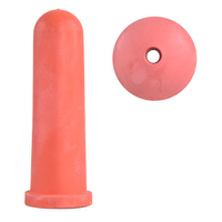 Kalverspeen Rood 100 mm & 4 mm Gat
