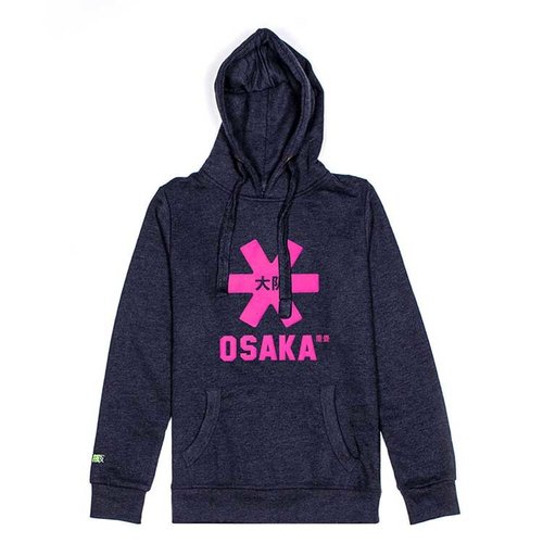 Osaka Deshi Hoodie Pink Star Navy Melange Osaka Deshi Hoodie Pink Star Navy Melange